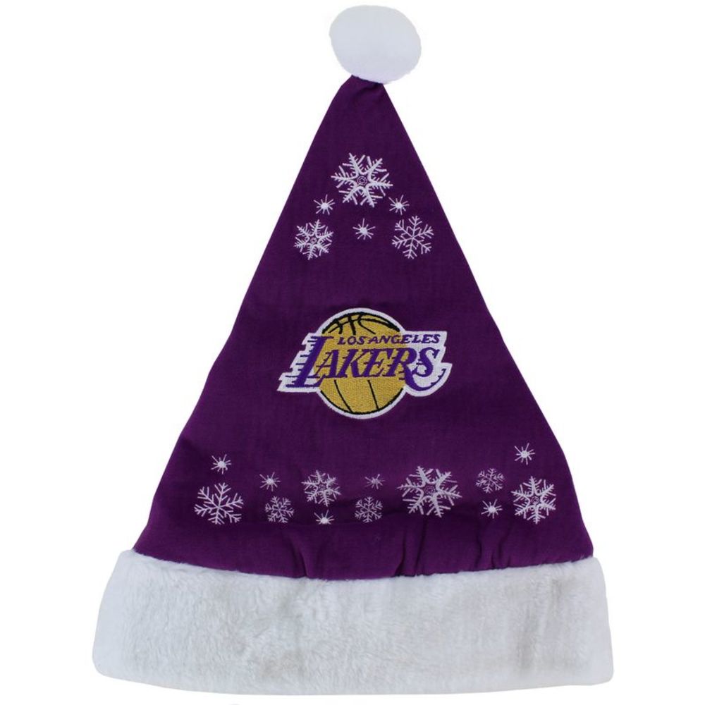 Los Angeles Lakers Snowflake Santa Hat